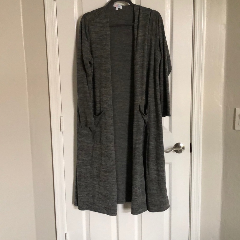 Gray Sweater Duster